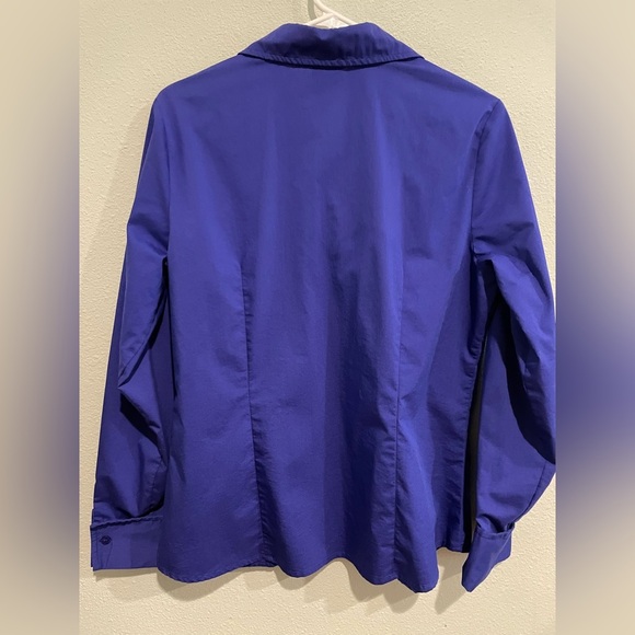 Women’s Deep Purple Worthington stretch button down shirt. Size 14 - Picture 5 of 5